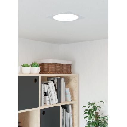 Eglo - LED-Deckenleuchte LED/18,5W/230V 2700/4000/6500K 21,6x21,6 cm weiß