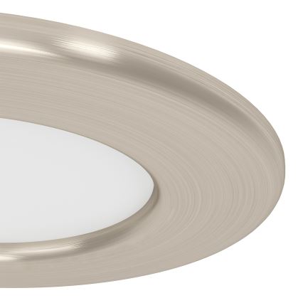 Eglo - 3er-Set LED-Einbauleuchten LED/3,7W/230V 2700/4000/6500K Ø 8,8 cm mattchrom