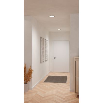 Eglo - LED-Einbauleuchte LED/18,5W/230V 2700/4000/6500K Ø 21,6 cm mattchrom