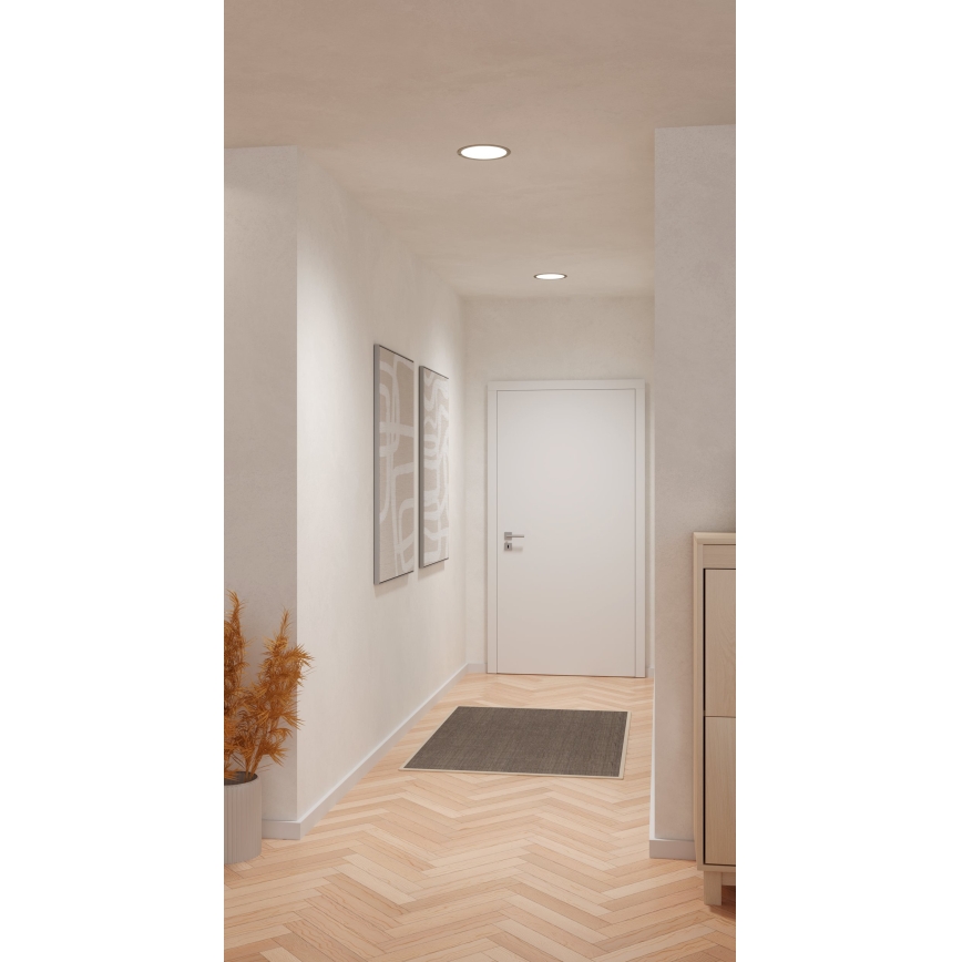 Eglo - LED-Einbauleuchte LED/18,5W/230V 2700/4000/6500K Ø 21,6 cm mattchrom