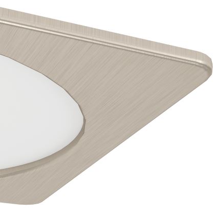 Eglo - LED-Einbauleuchte LED/10,5W/230V 2700/4000/6500K 16,6x16,6 cm mattchrom