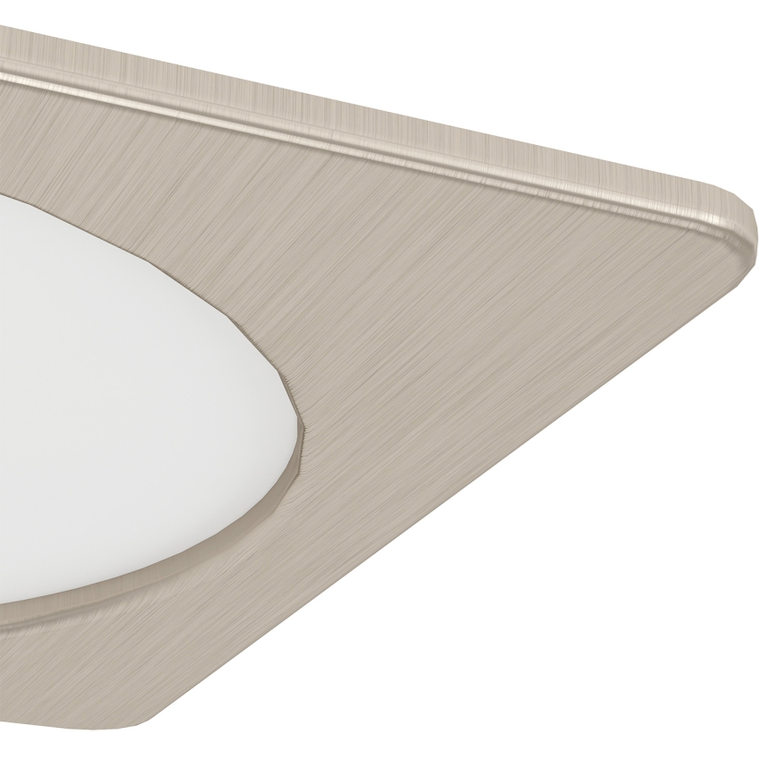 Eglo - LED-Einbauleuchte LED/10,5W/230V 2700/4000/6500K 16,6x16,6 cm mattchrom
