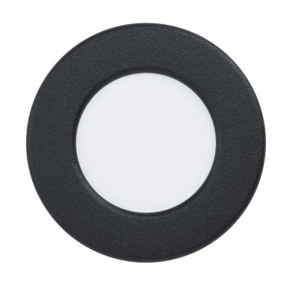 Eglo - LED-Badezimmer-Einbauleuchte LED/3,7W/230V 2700/4000/6500K Ø 8,8 cm IP44 schwarz
