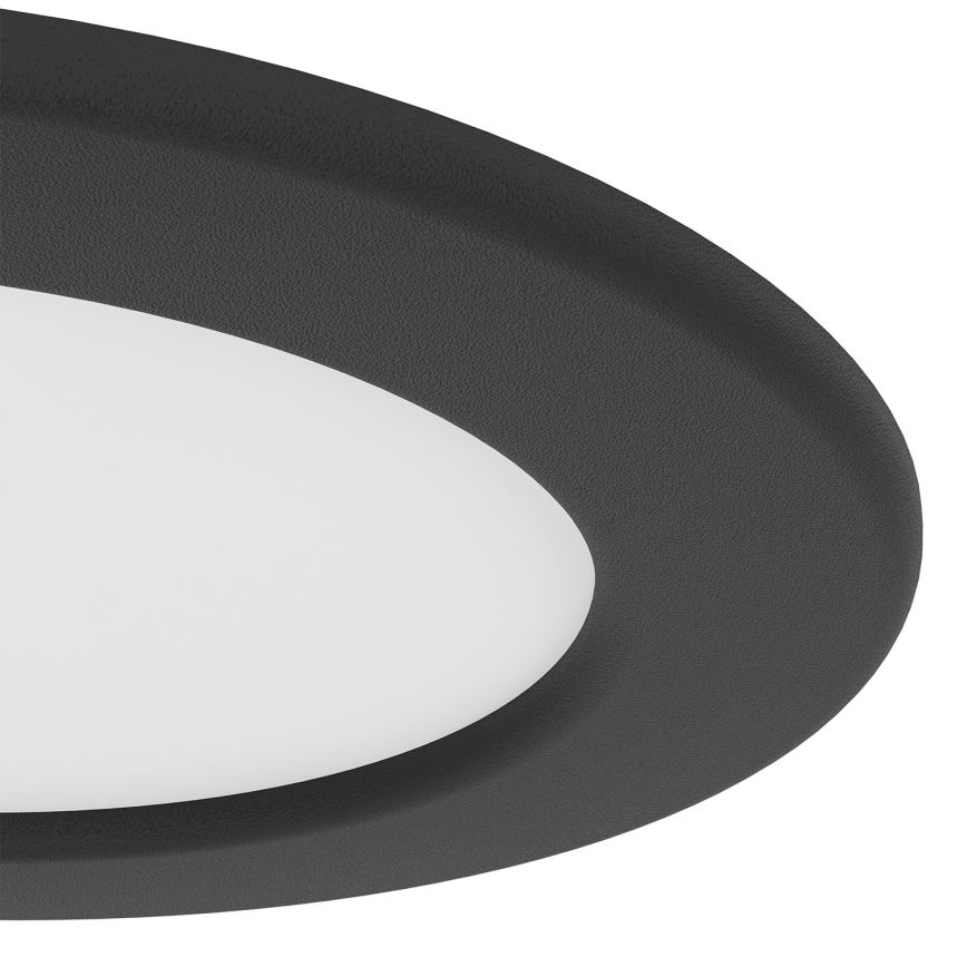 Eglo - LED-Badezimmer-Einbauleuchte LED/6,3W/230V 2700/4000/6500K Ø 11,9 cm IP44 schwarz