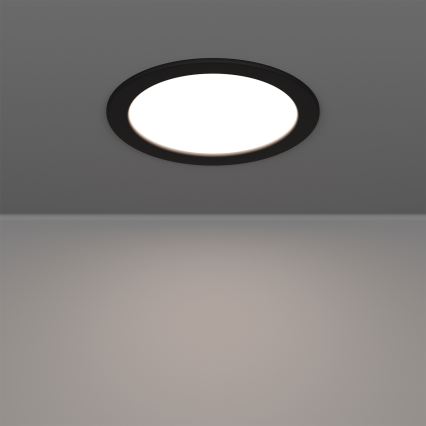 Eglo - LED RGBW dimmbare Einbauleuchte für Badezimmer LED/9,5W/230V 2700-6500K Ø 16,8 cm IP44 schwarz