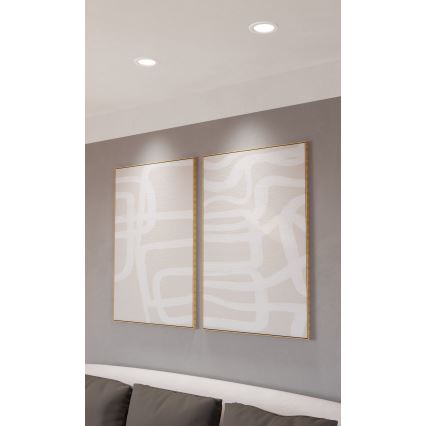 Eglo - LED RGBW dimmbare Einbauleuchte für Badezimmer LED/5W/230V 2700-6500K Ø 12 cm IP44 weiß