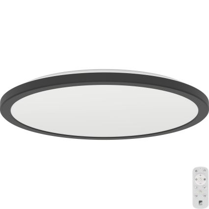 Eglo - Dimmbare LED-Outdoor-Deckenleuchte LED/18,5W/230V 2700-6500K d 38,9 cm IP44 schwarz + Fernbedienung