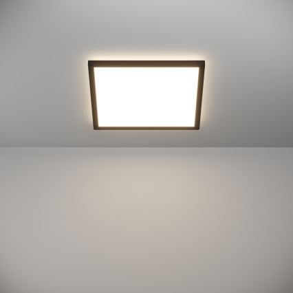 Eglo - Dimmbare LED-Outdoor-Deckenleuchte LED/17,6W/230V 2700-6500K 39x39 cm IP44 schwarz + Fernbedienung