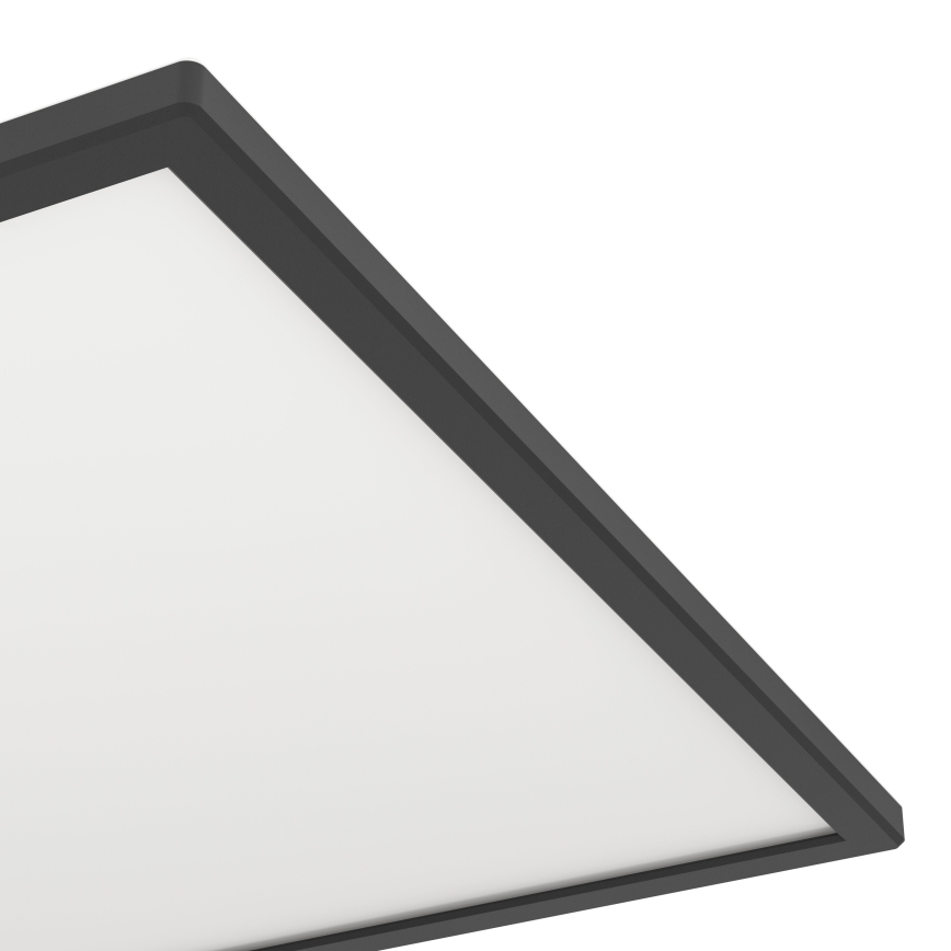 Eglo 901457 - Dimmbare LED-Outdoor-Deckenleuchte LED/17W/230V 2700-6500K 50x50 cm IP44 schwarz + Fernbedienung