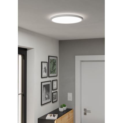 Eglo - Dimmbare LED-Outdoor-Deckenleuchte LED/18,5W/230V 2700-6500K d 38,9 cm IP44 weiß + Fernbedienung