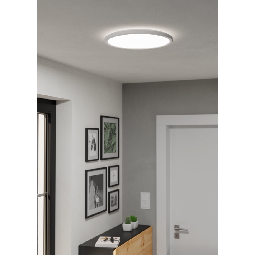 Eglo - Dimmbare LED-Outdoor-Deckenleuchte LED/18,5W/230V 2700-6500K d 38,9 cm IP44 weiß + Fernbedienung