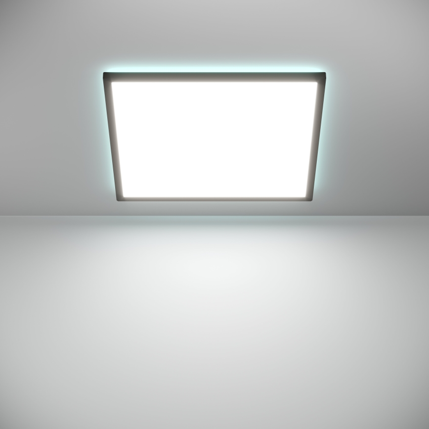 Eglo - Dimmbare LED-RGBW-Deckenleuchte für Badezimmer LED/17W/230V 2700-6500K 50x50cm IP44 schwarz ZigBee