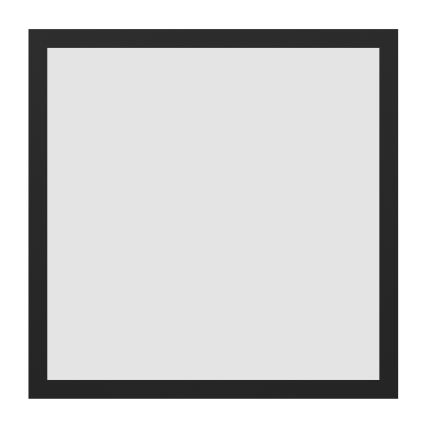 Eglo - LED RGBW dimmbare Deckenleuchte LED/19W/230V 2700-6500K 40x40 cm schwarz