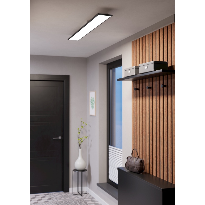 Eglo - LED RGBW dimmbares Aufputz-Panel LED/28W/230V 2700-6500K 120x15 cm schwarz