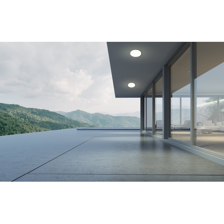 Eglo - LED-Badezimmer-Deckenleuchte LED/18W/230V Ø 31 cm IP54 weiß