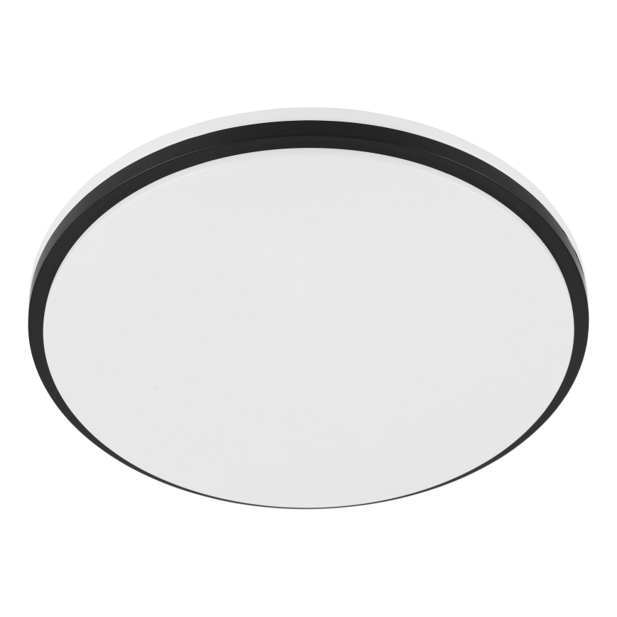 Eglo - LED-Badezimmer-Deckenleuchte, 18 W, 230 V, 3000/4000/6500 K, Ø 34 cm, IP54, schwarz
