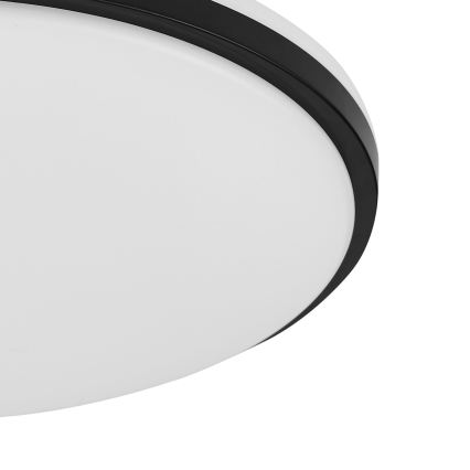 Eglo - LED-Badezimmer-Deckenleuchte, 18 W, 230 V, 3000/4000/6500 K, Ø 34 cm, IP54, schwarz