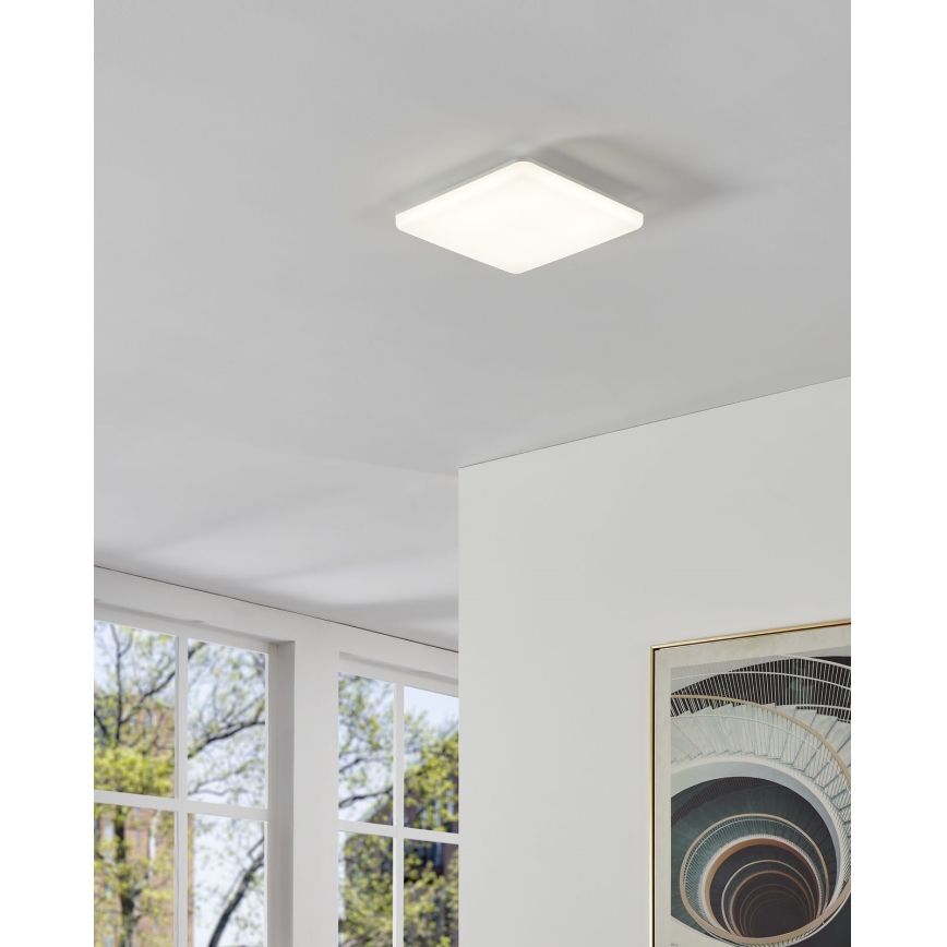 Eglo - LED-Deckenleuchte für Badezimmer LED/20W/230V 2700/4000/6500K 31x31 cm IP54 weiß