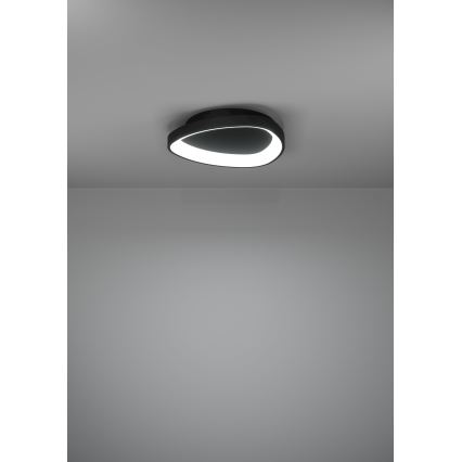 Eglo - Dimmbare LED-Deckenleuchte LED/12W/230V 2700-6500K schwarz + Fernbedienung