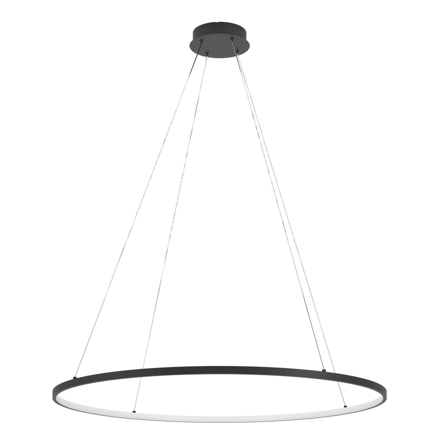 Eglo - Dimmbarer LED-Kronleuchter an Aufhängung LED/40W/230V 2700-6500K schwarz + Fernbedienung