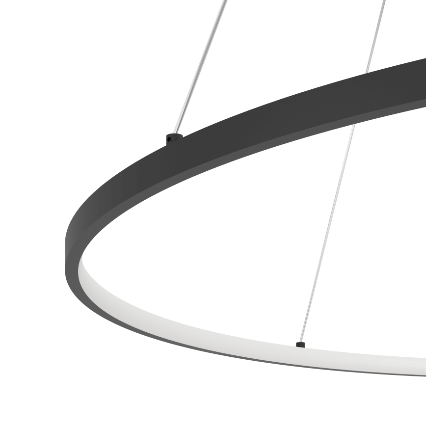 Eglo - Dimmbarer LED-Kronleuchter an Aufhängung LED/40W/230V 2700-6500K schwarz + Fernbedienung