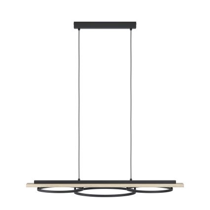 Eglo - Dimmbare LED-Hängeleuchte 2xLED/12,5W/230V+1xLED/15,5W 3000K beige/schwarz