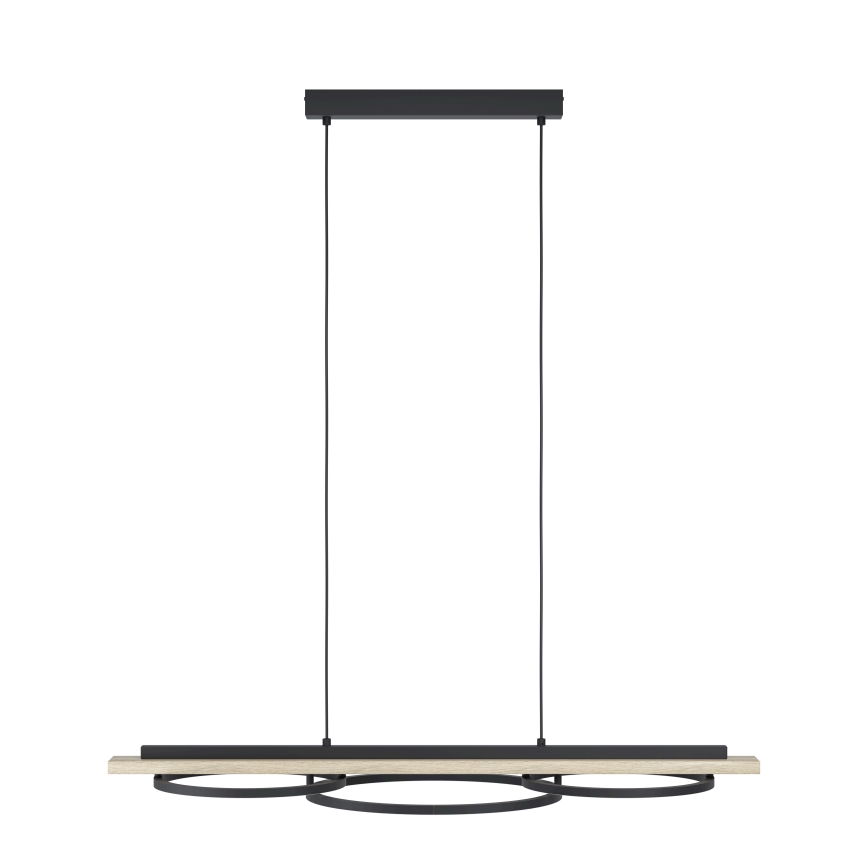 Eglo - Dimmbare LED-Hängeleuchte 2xLED/12,5W/230V+1xLED/15,5W 3000K beige/schwarz