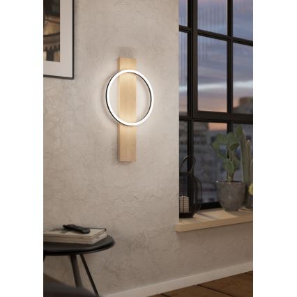 Eglo - LED-Wandleuchte LED/12W/230V 3000K beige/schwarz