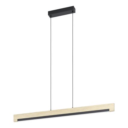 Eglo - Dimmbare LED-Hängeleuchte LED/25,5W/230V 3000K schwarz/beige