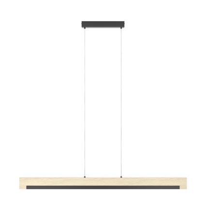 Eglo - Dimmbare LED-Hängeleuchte LED/25,5W/230V 3000K schwarz/beige