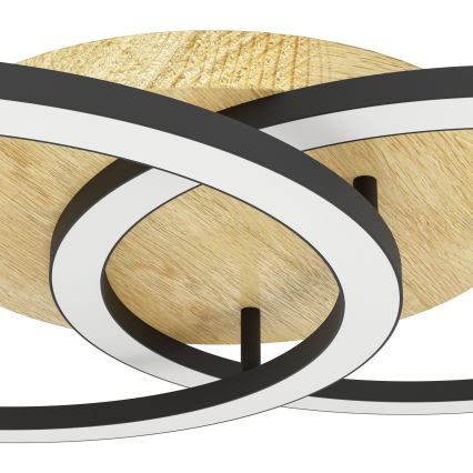 Eglo - Dimmbare LED-Deckenleuchte 2xLED/16W/230V 2700-6500K beige/schwarz ZigBee