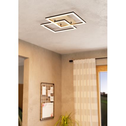 Eglo - Dimmbare LED-Anbauleuchte 4xLED/32W/230V 2700-6500K braun/schwarz