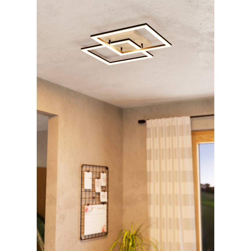Eglo - Dimmbare LED-Anbauleuchte 4xLED/32W/230V 2700-6500K braun/schwarz