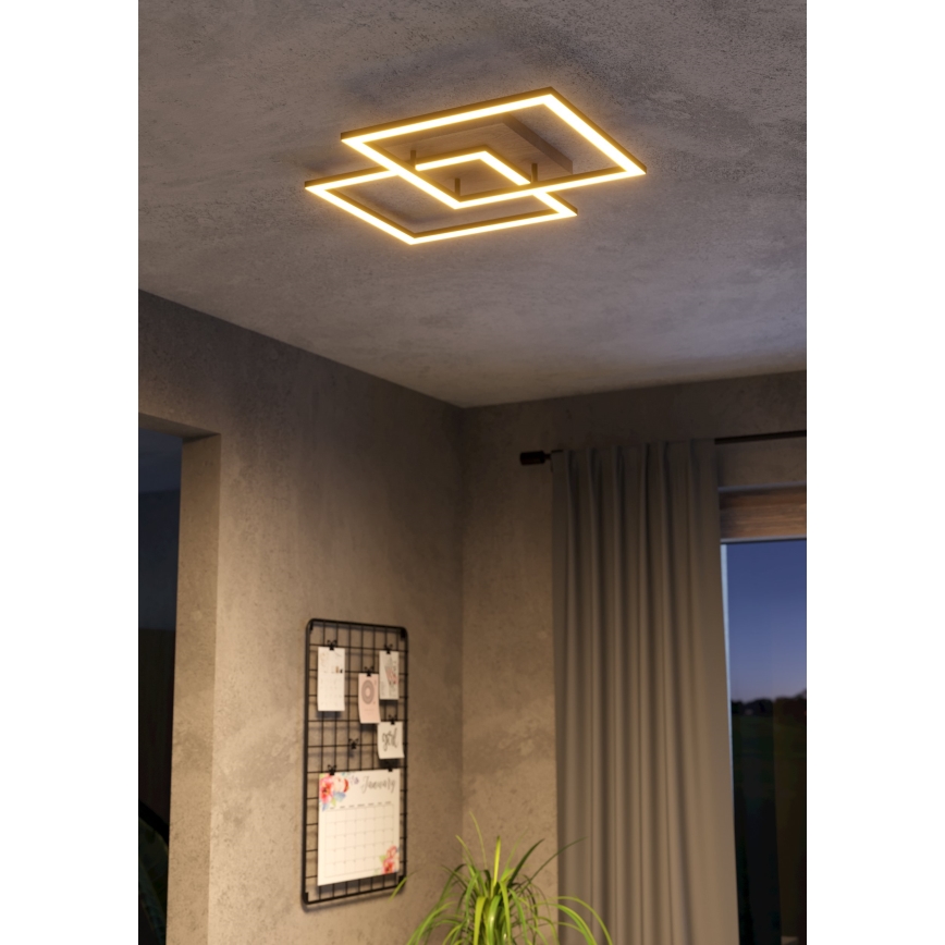 Eglo - Dimmbare LED-Anbauleuchte 4xLED/32W/230V 2700-6500K braun/schwarz