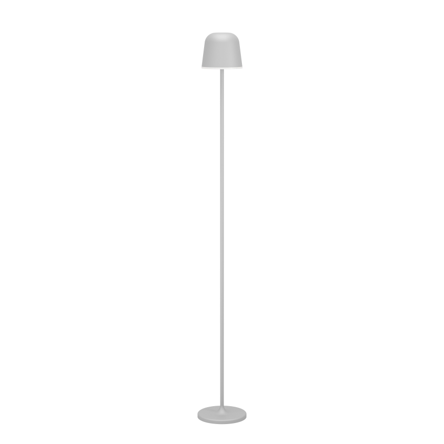Eglo - Dimm- und aufladbare LED-Outdoor-Stehleuchte LED/4,3W/5V 2400/3000/4000K IP54 grau