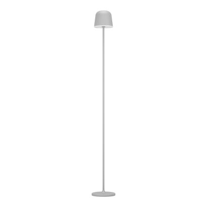 Eglo - Dimm- und aufladbare LED-Outdoor-Stehleuchte LED/4,3W/5V 2400/3000/4000K IP54 grau