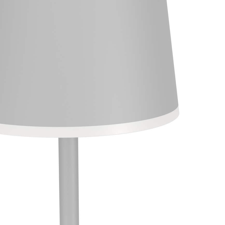 Eglo - Dimm- und aufladbare LED-Outdoor-Stehleuchte LED/4,3W/5V 2400/3000/4000K IP54 grau