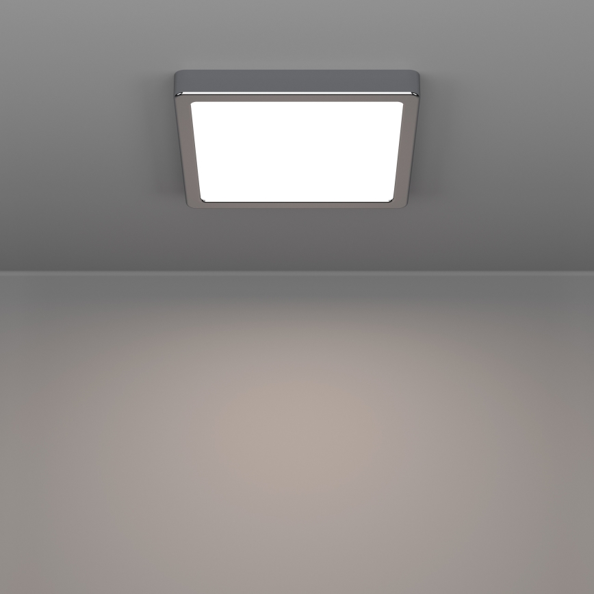 Eglo - LED-Badezimmer-Deckenleuchte LED/10,5W/230V 2700/4000/6500K 22x22 cm IP44 chromglänzend