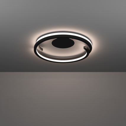 Eglo - LED-dimmbare Deckenleuchte 2xLED/20W/230V 2700-6500K Ø 48 cm schwarz + Fernbedienung