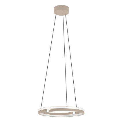 Eglo - LED dimmbare Pendelleuchte an Kabel 2xLED/20W/230V 2700-6500K Durchmesser 48 cm beige + Fernbedienung
