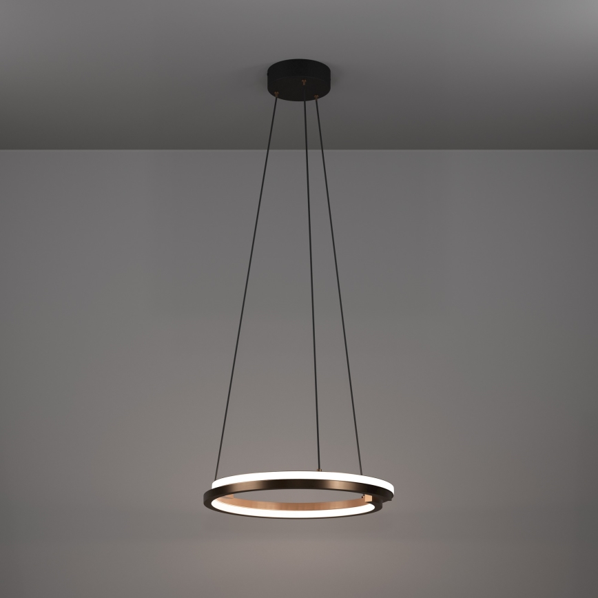 Eglo - Dimmbare LED-Hängeleuchte mit Kabelaufhängung 2xLED/20W/230V 2700-6500K Ø 48 cm Bronze + Fernbedienung