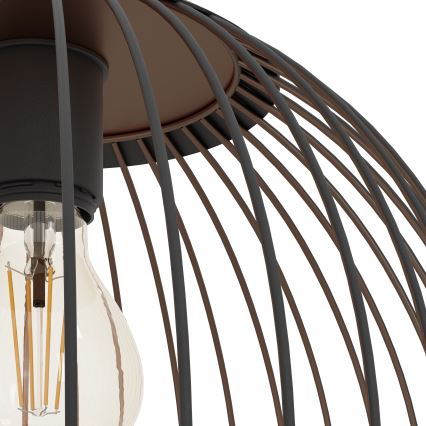 Eglo - Pendelleuchte an Kabel 1xE27/60W/230V schwarz