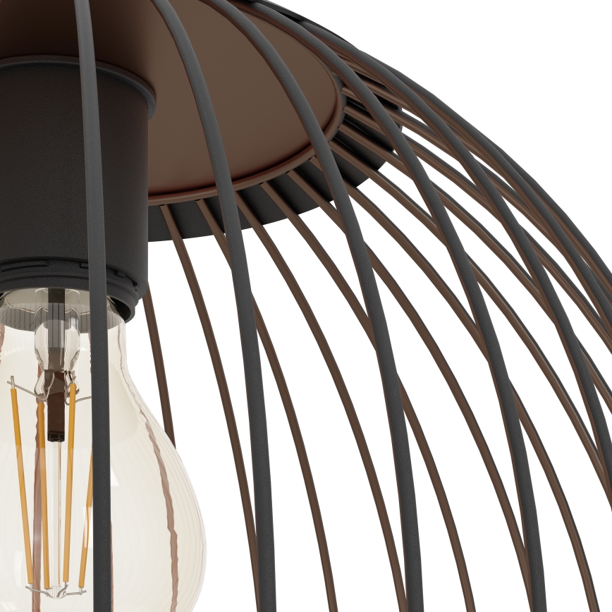 Eglo - Pendelleuchte an Kabel 1xE27/60W/230V schwarz