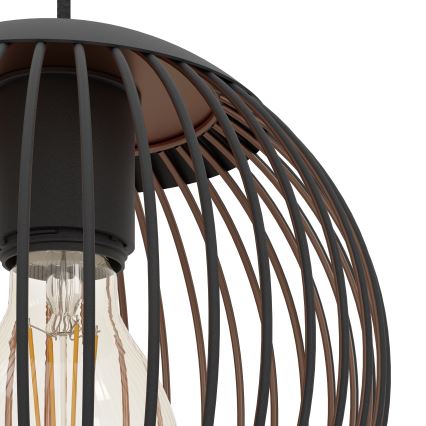Eglo - Pendelleuchte an Kabel 3xE27/60W/230V schwarz