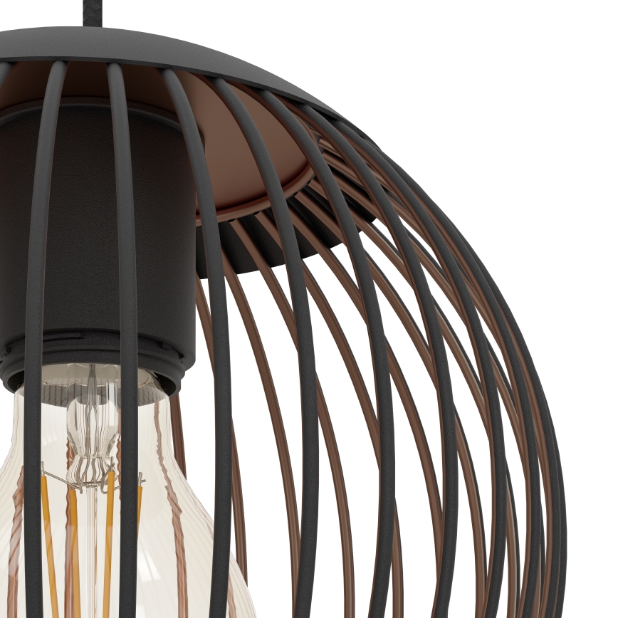 Eglo - Pendelleuchte an Kabel 3xE27/60W/230V schwarz