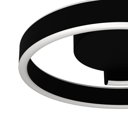 Eglo - LED RGBW dimmbare Deckenleuchte LED/37W/230V 3000-6500K schwarz