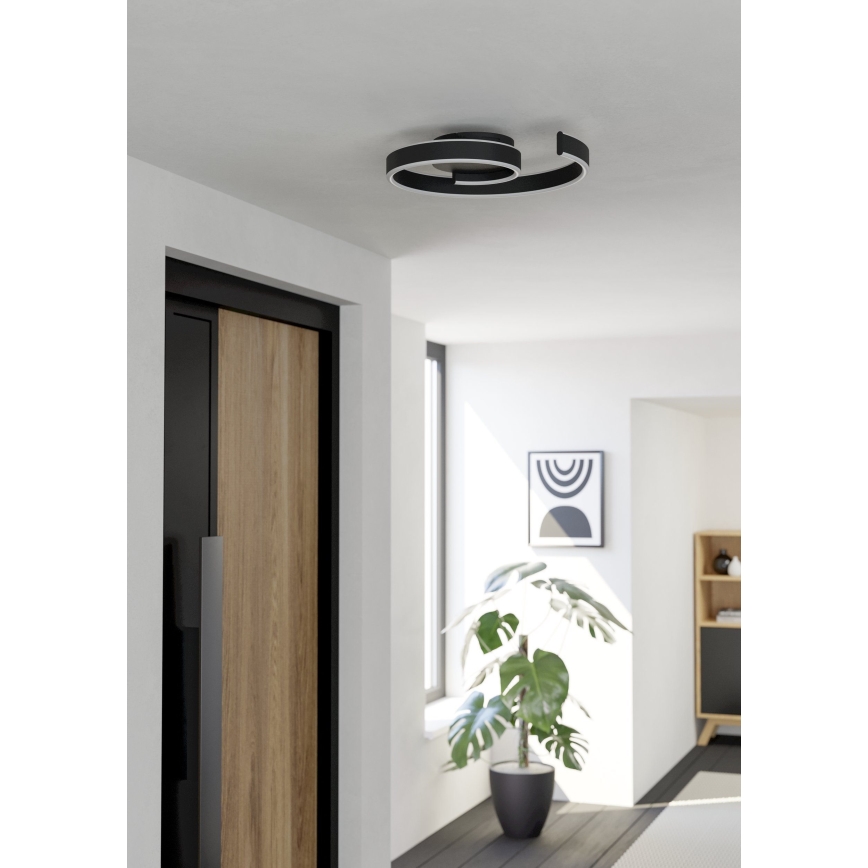 Eglo - LED RGBW dimmbare Deckenleuchte LED/37W/230V 3000-6500K schwarz