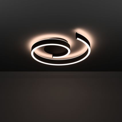 Eglo - LED RGBW dimmbare Deckenleuchte LED/37W/230V 3000-6500K schwarz