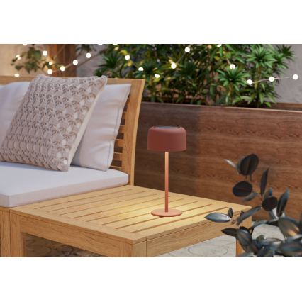 Eglo - LED-Solar-Tischlampe, wiederaufladbar, mit Touch, LED/2,8W/3,7V 1800 mAh IP44 orange