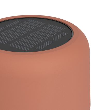 Eglo - LED, solaraufladbare Touch-Stehleuchte, LED/2,8W/3,7V, 1800 mAh, IP44, orange